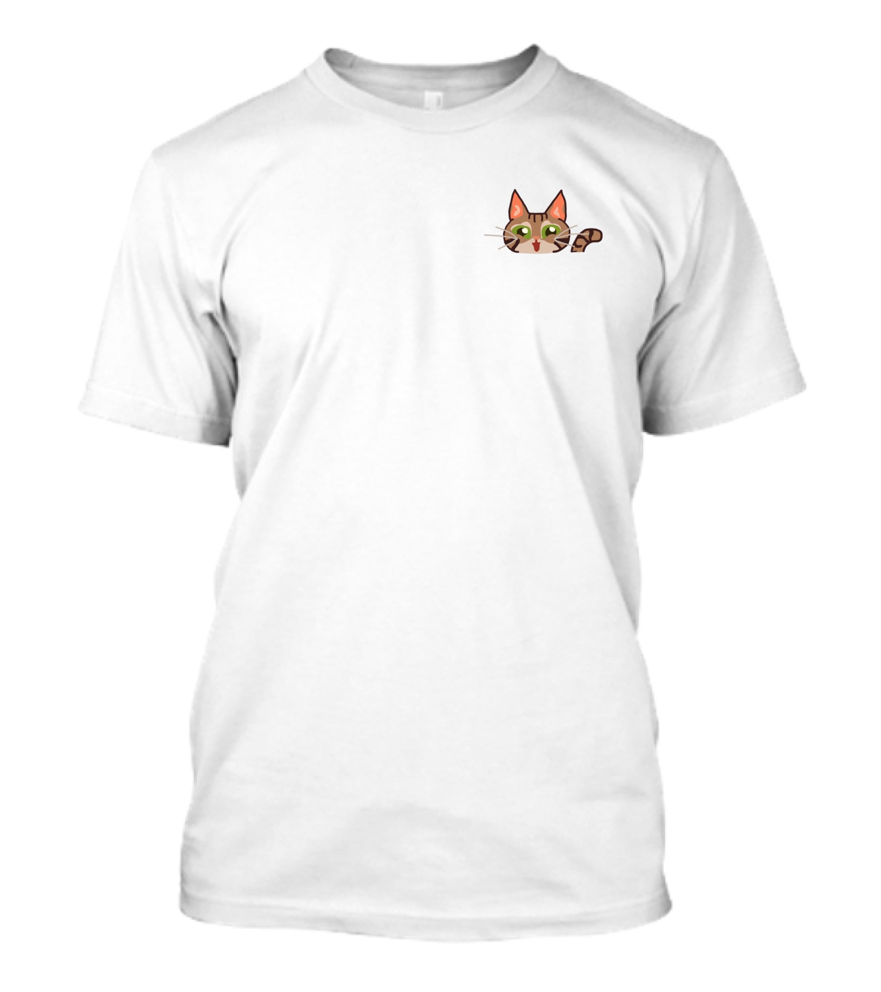 Pocket Maui Cat Peeking Out T-Shirt