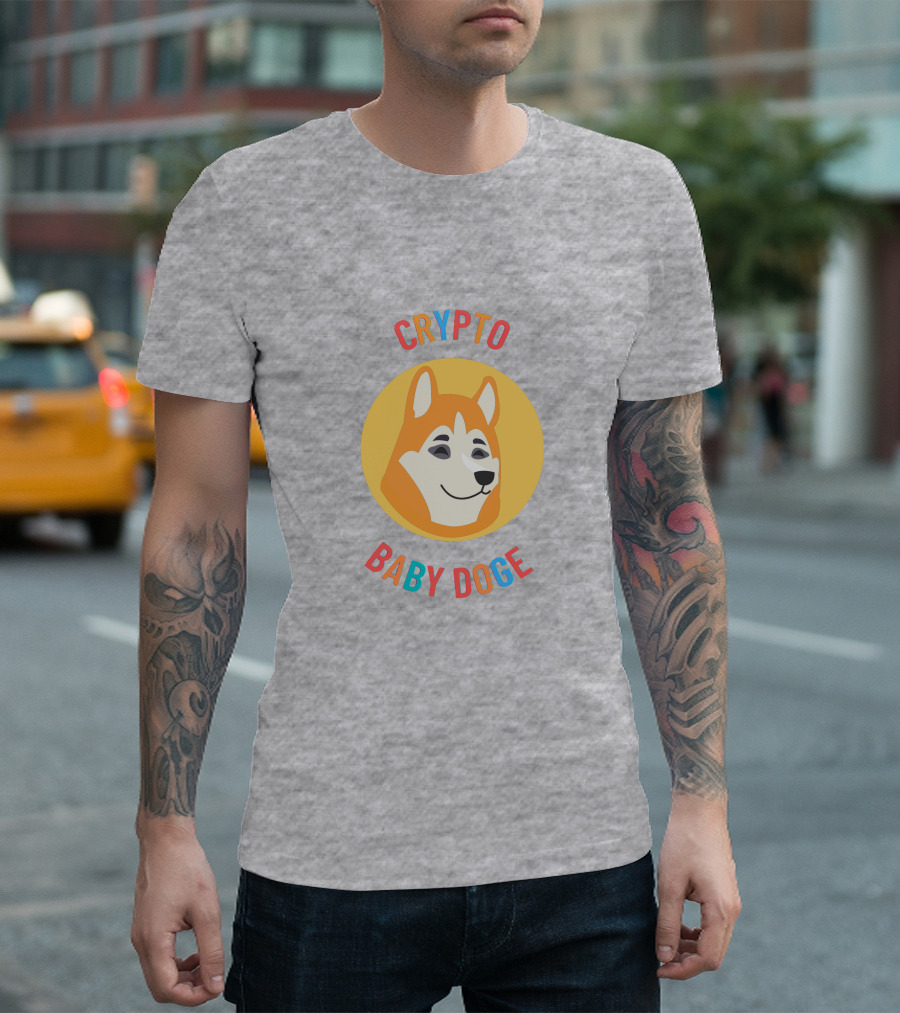 Crypto Baby Doge Iconic Circle T-Shirt