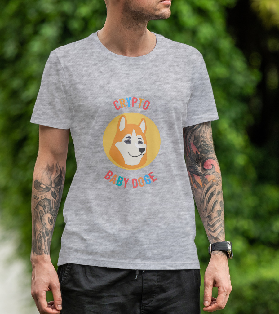 Crypto Baby Doge Iconic Circle T-Shirt