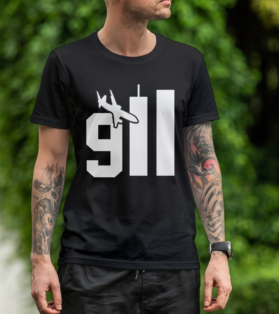 Patriotic 911 Patriot Day Memorial Twin Towers T-Shirt
