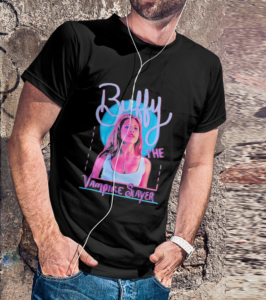 Buffy The Vampire Slayer Sarah Michelle Gellar 90s Nostalgia Fashion Icon Retro 90s T-Shirt