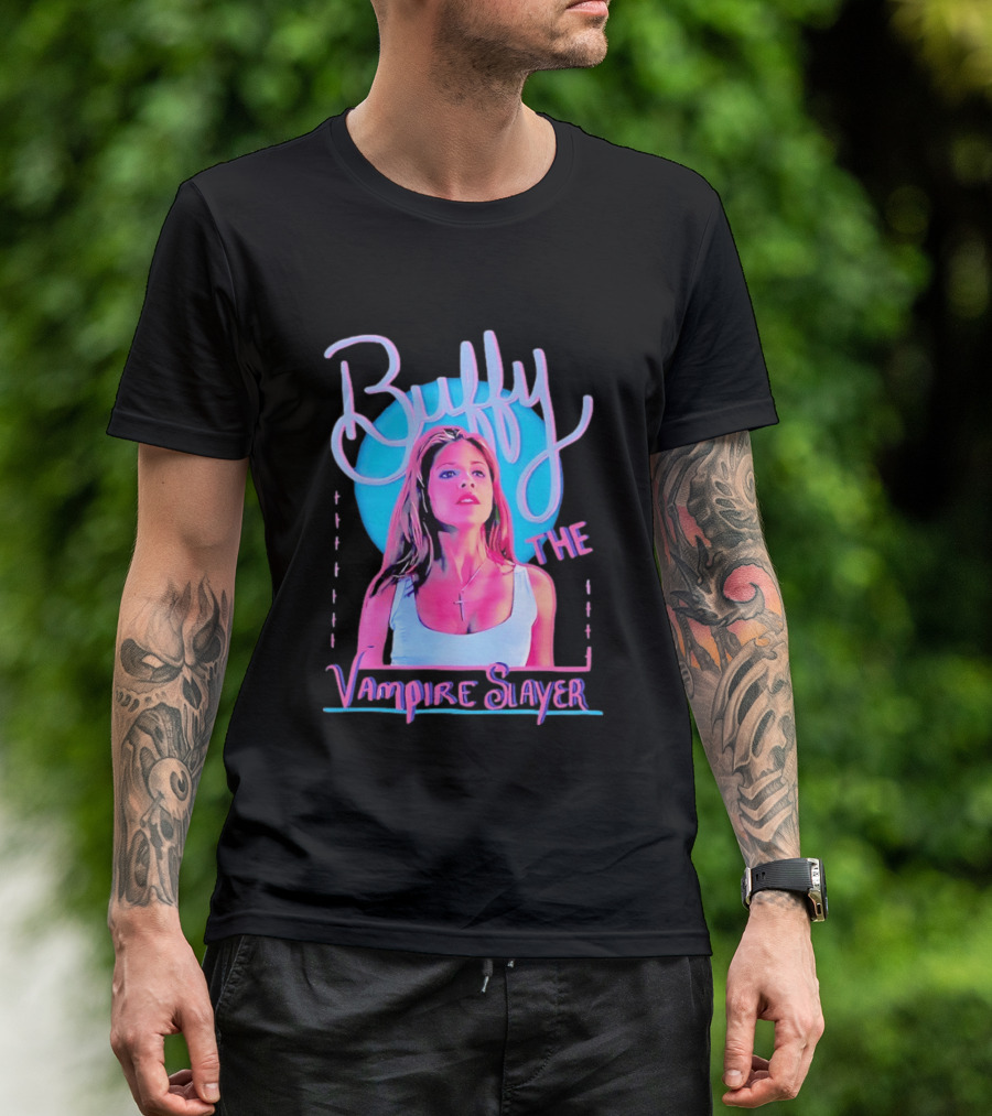 Buffy The Vampire Slayer Sarah Michelle Gellar 90s Nostalgia Fashion Icon Retro 90s T-Shirt