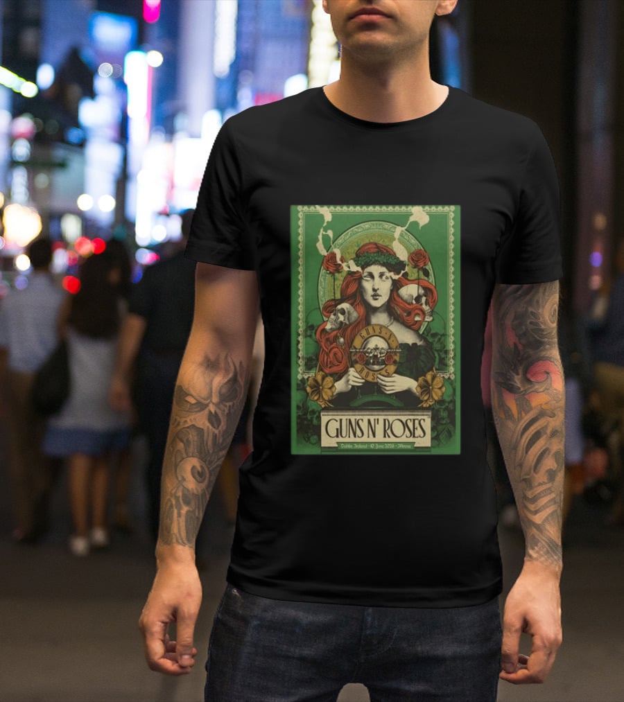 Guns N' Roses Dublin Ireland June 10 2026 Athena T-Shirt