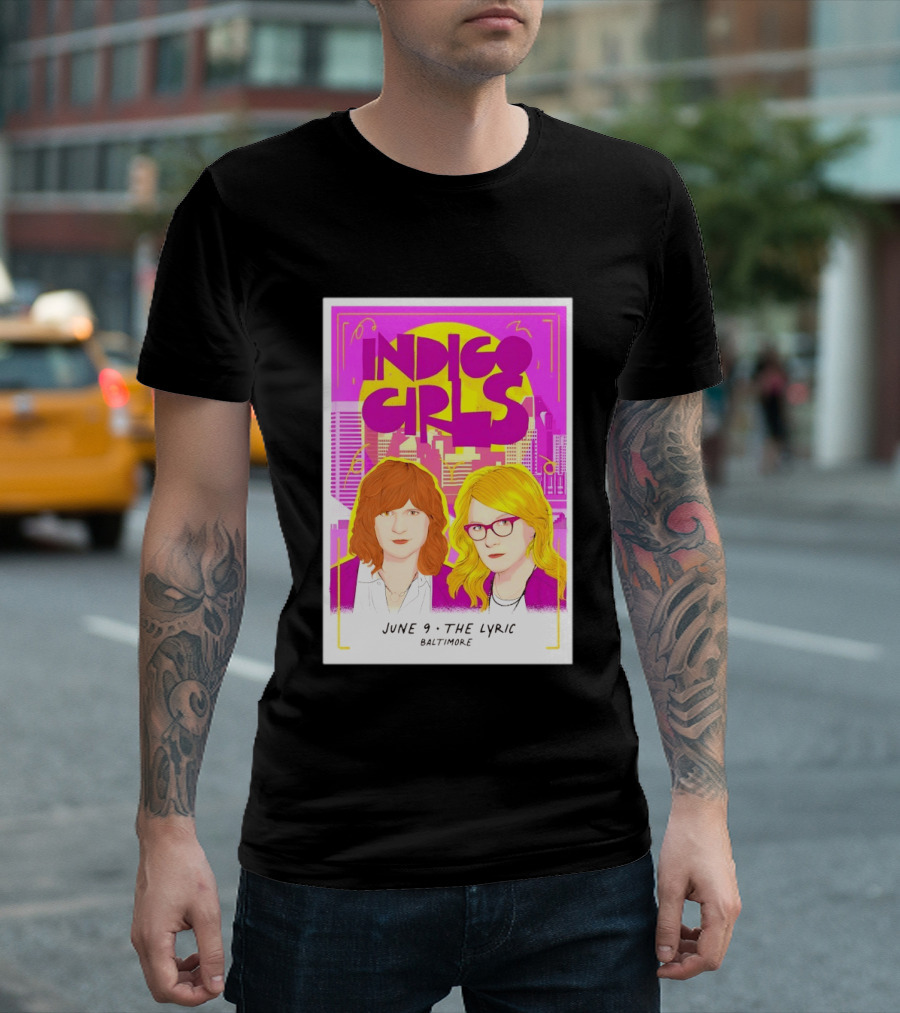 Indigo Girls June 9 The Lyric Baltimore Concert T-Shirt