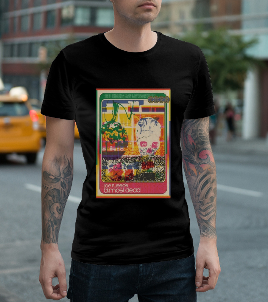 Joe Russo's Almost Dead 2026 Birmingham AL North Charleston SC Manteo NC Beech Mountain Tour T-Shirt