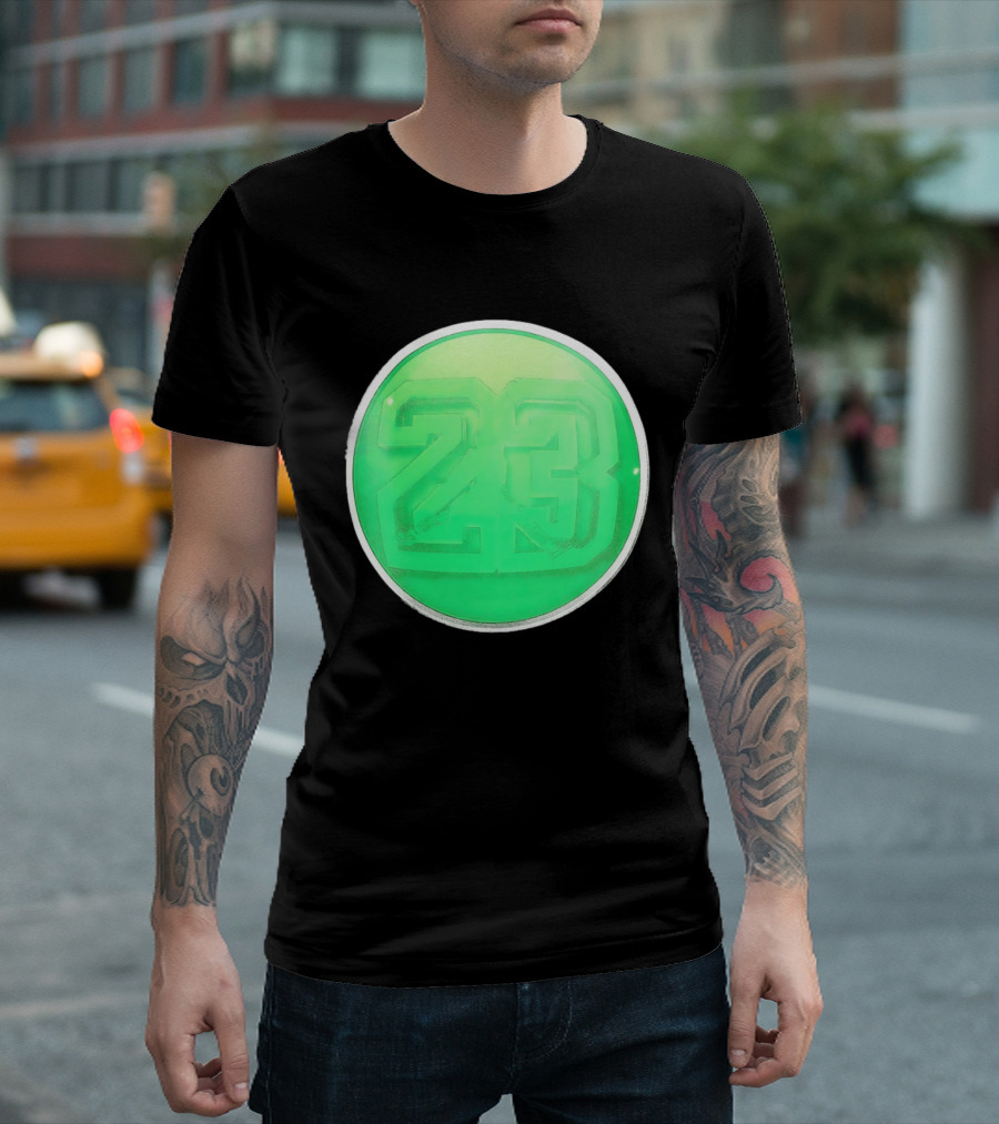 Michael Jordan 23 Green Basketball T-Shirt