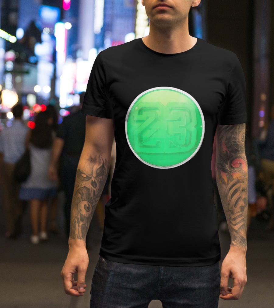 Michael Jordan 23 Green Basketball T-Shirt