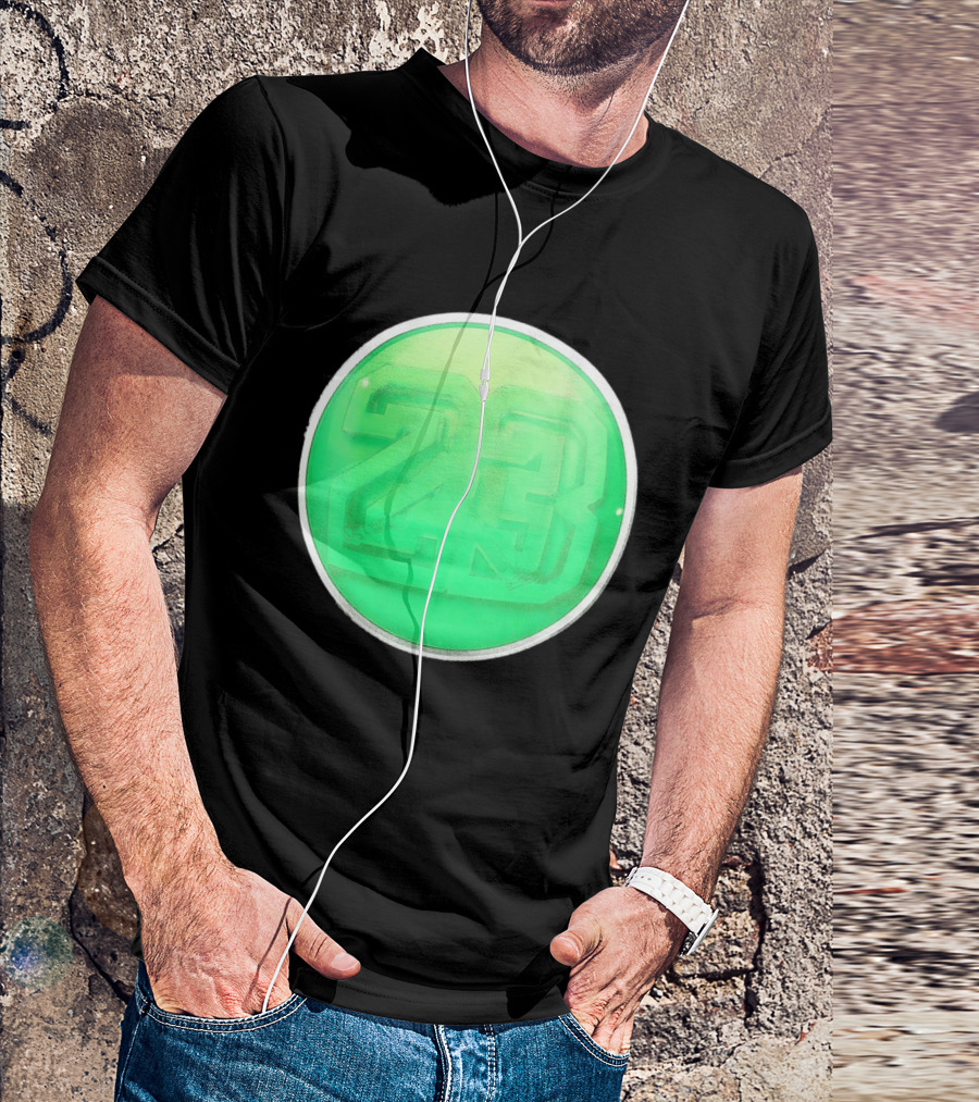 Michael Jordan 23 Green Basketball T-Shirt