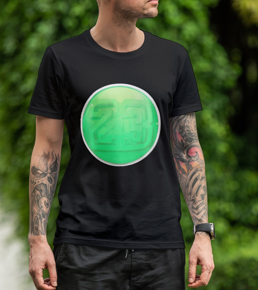 Michael Jordan 23 Green Basketball T-Shirt