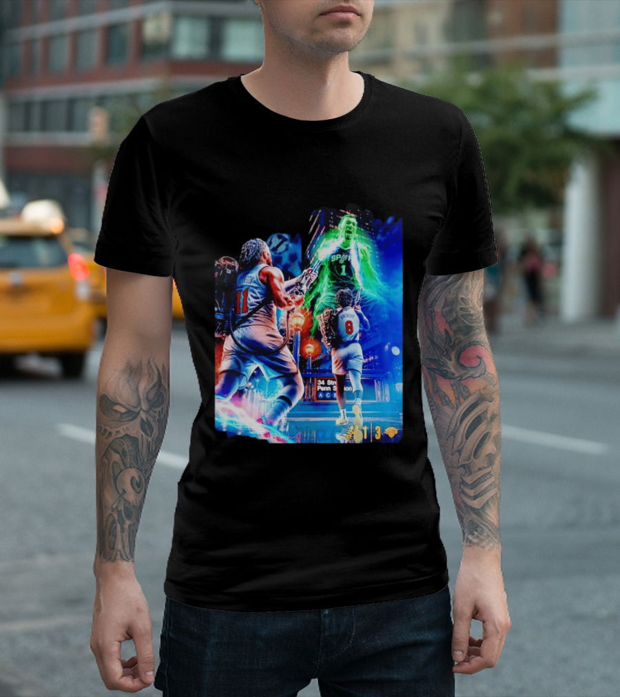 OG Anunoby 33 PTS 4 REB 7 3PM Knicks Comeback Vs Spurs At 34 Street Penn Station T-Shirt