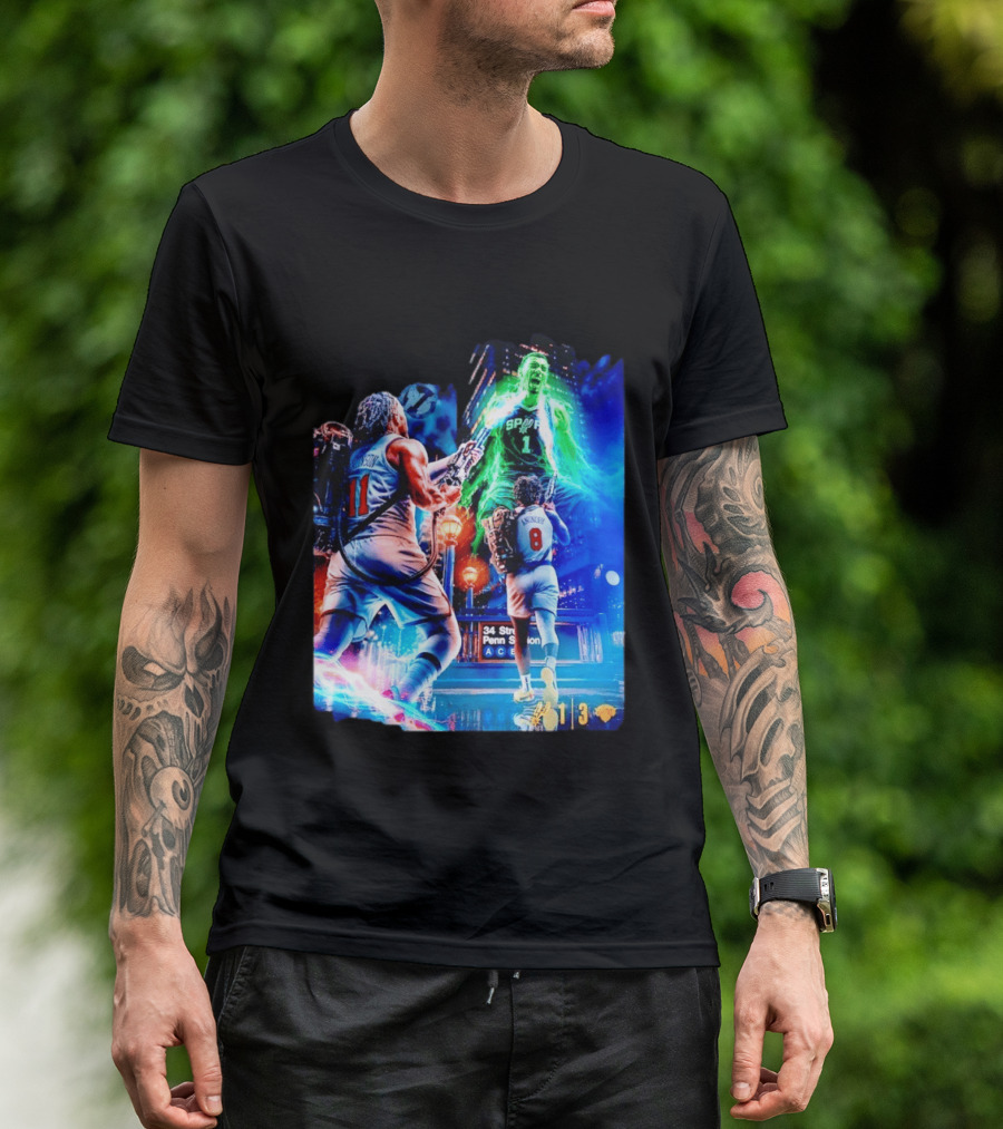 OG Anunoby 33 PTS 4 REB 7 3PM Knicks Comeback Vs Spurs At 34 Street Penn Station T-Shirt