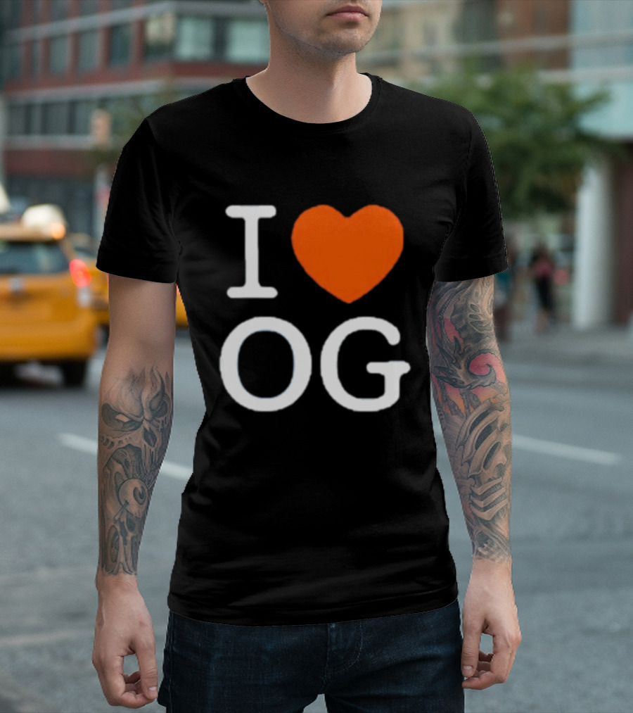 I Love OG Anunoby Orange Heart Knicks T-Shirt