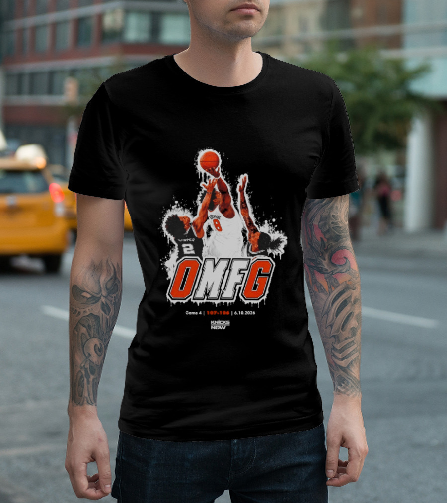 OMFG OG Anunoby New York Knicks Basketball Game 4 107 106 Knicks Now T-Shirt