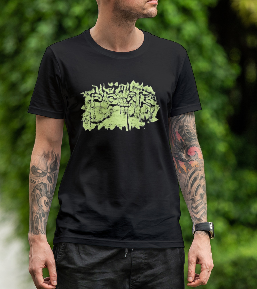 Polar Skate Co Wrinkle Lime Green Distressed T-Shirt