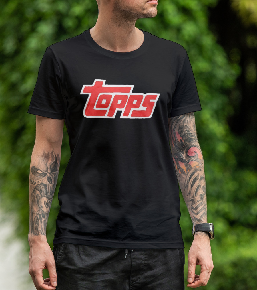 Topps Baseball Card Company Retro Red T-Shirt