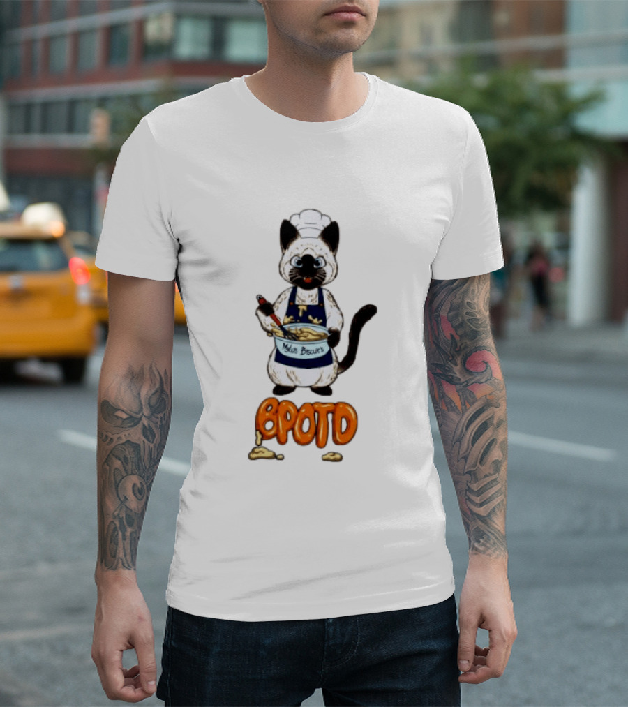 BPOTD Milo's Biscuits Cat Chef Baking T-Shirt