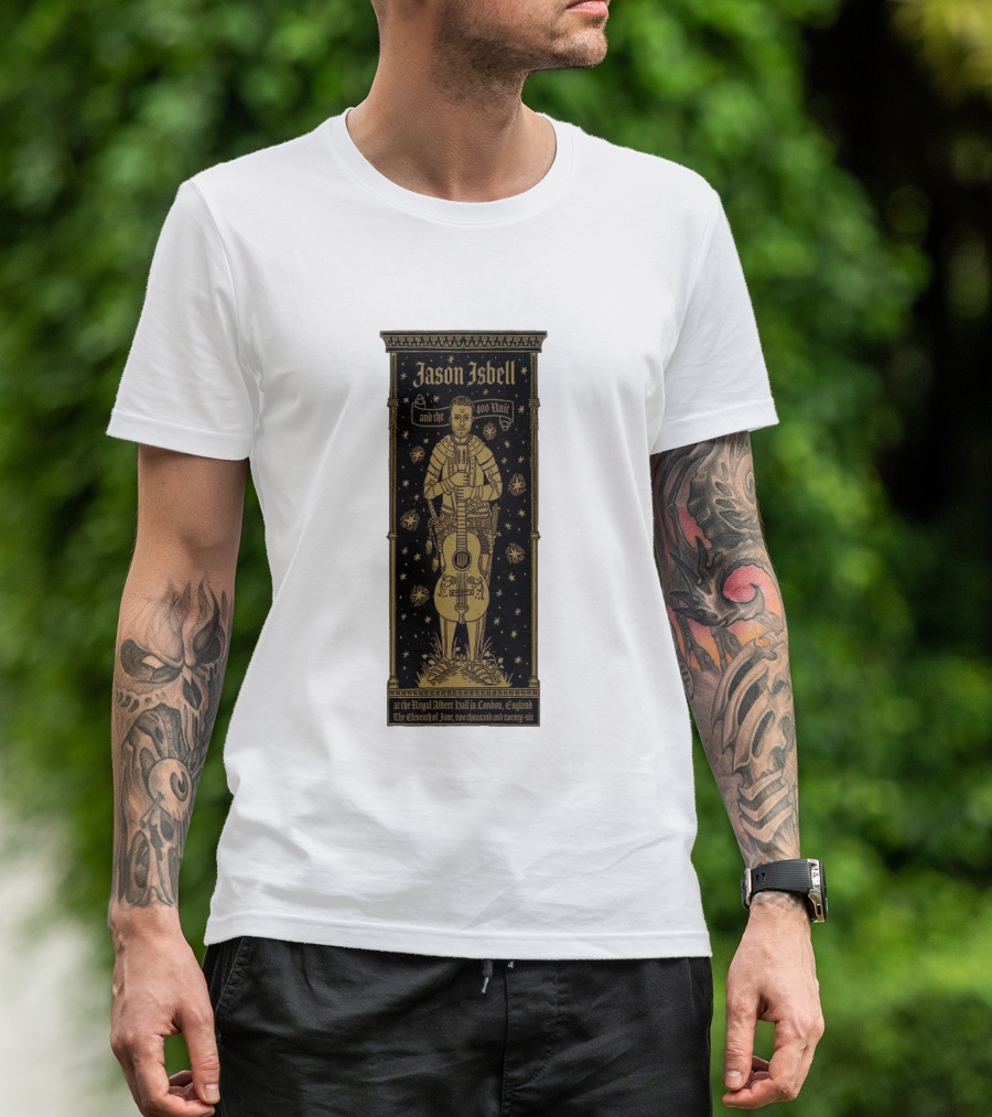 Jason Isbell And The 400 Unit Royal Albert Hall London 11th June 2026 Stars And Guitar T-Shirt