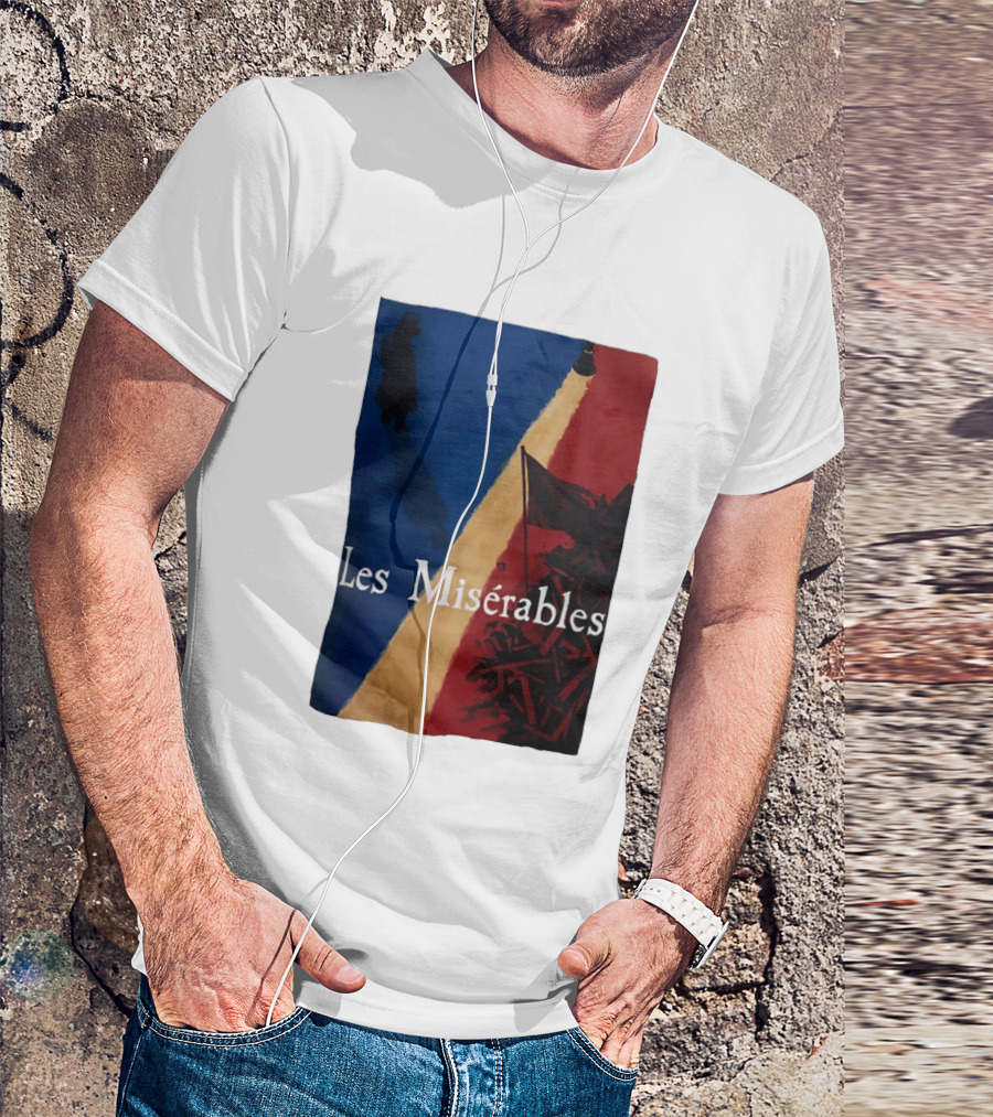 Les Misérables Barricade Tricolor Shadow And Flag Scenery T-Shirt