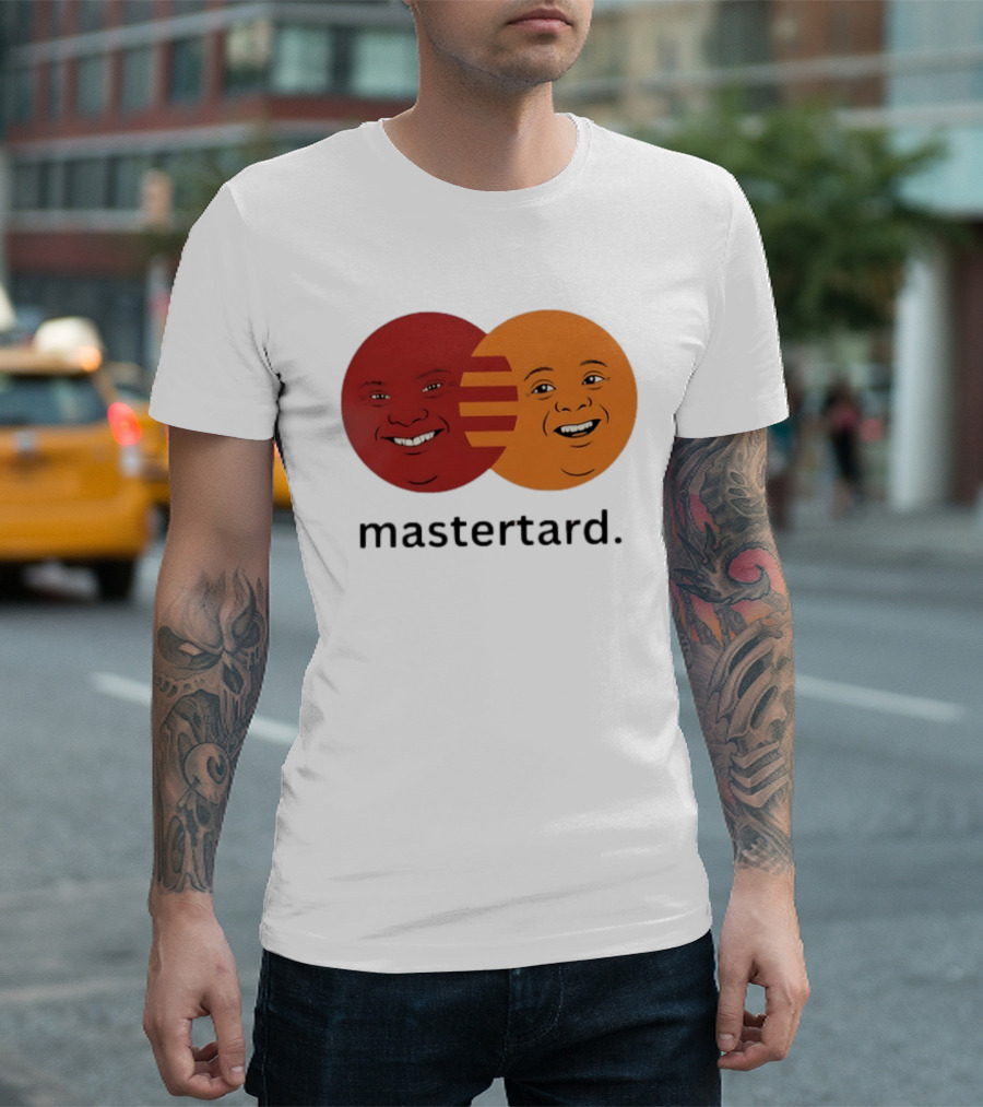 Mastertard Meme Funny Smile Parody Circles T-Shirt