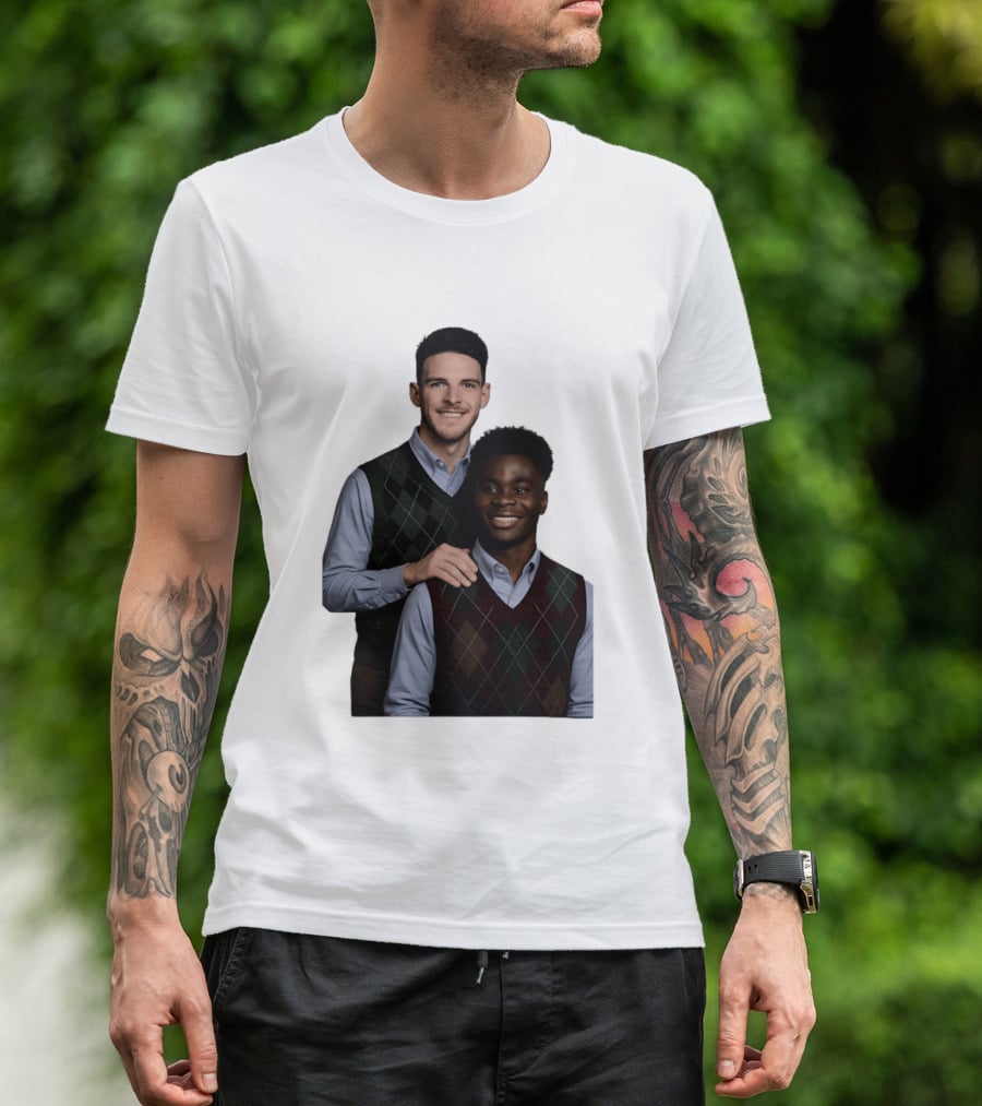 Saka Declan Rice Step Brother Arsenal FC Football Duo T-Shirt