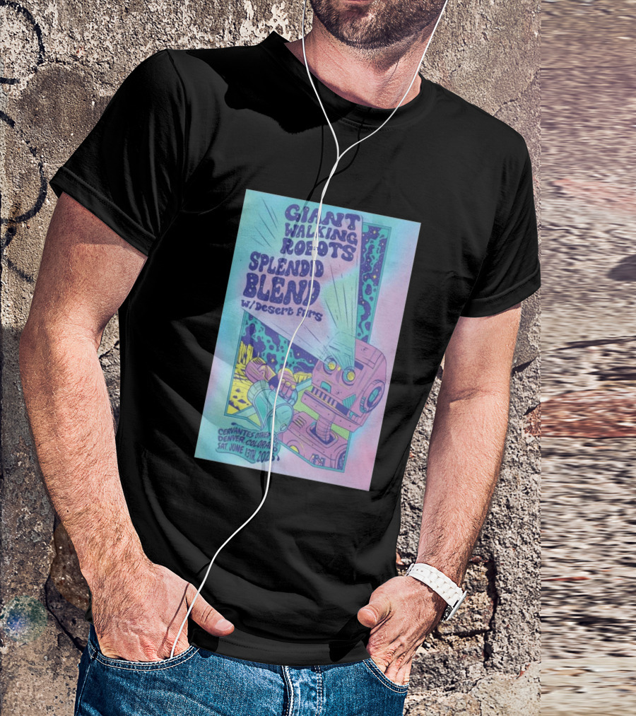 Giant Walking Robots Splendid Blend Desert Furs Cervantes Other Side Denver June 13 2026 T-Shirt