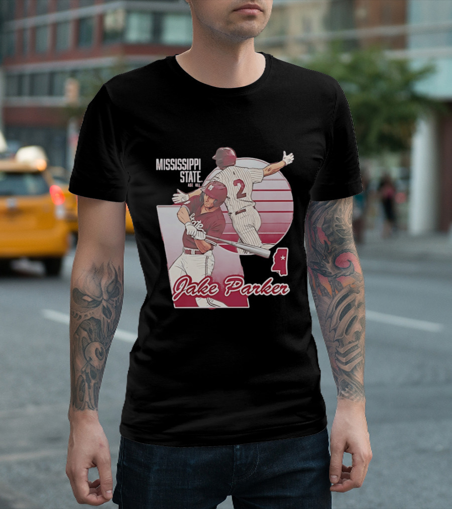 Mississippi State Jake Parker Baseball T-Shirt