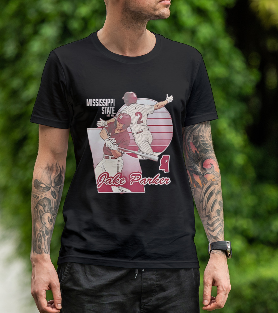 Mississippi State Jake Parker Baseball T-Shirt
