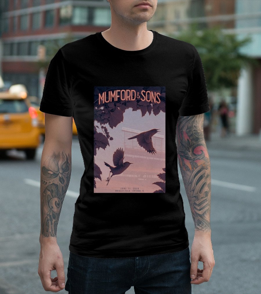 Mumford And Sons Wrigley Field Chicago June 11 2026 T-Shirt