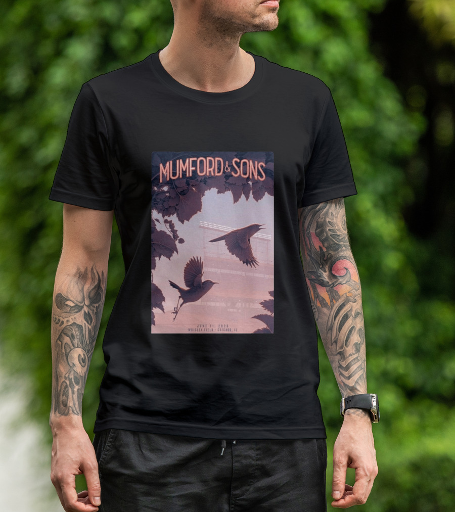 Mumford And Sons Wrigley Field Chicago June 11 2026 T-Shirt
