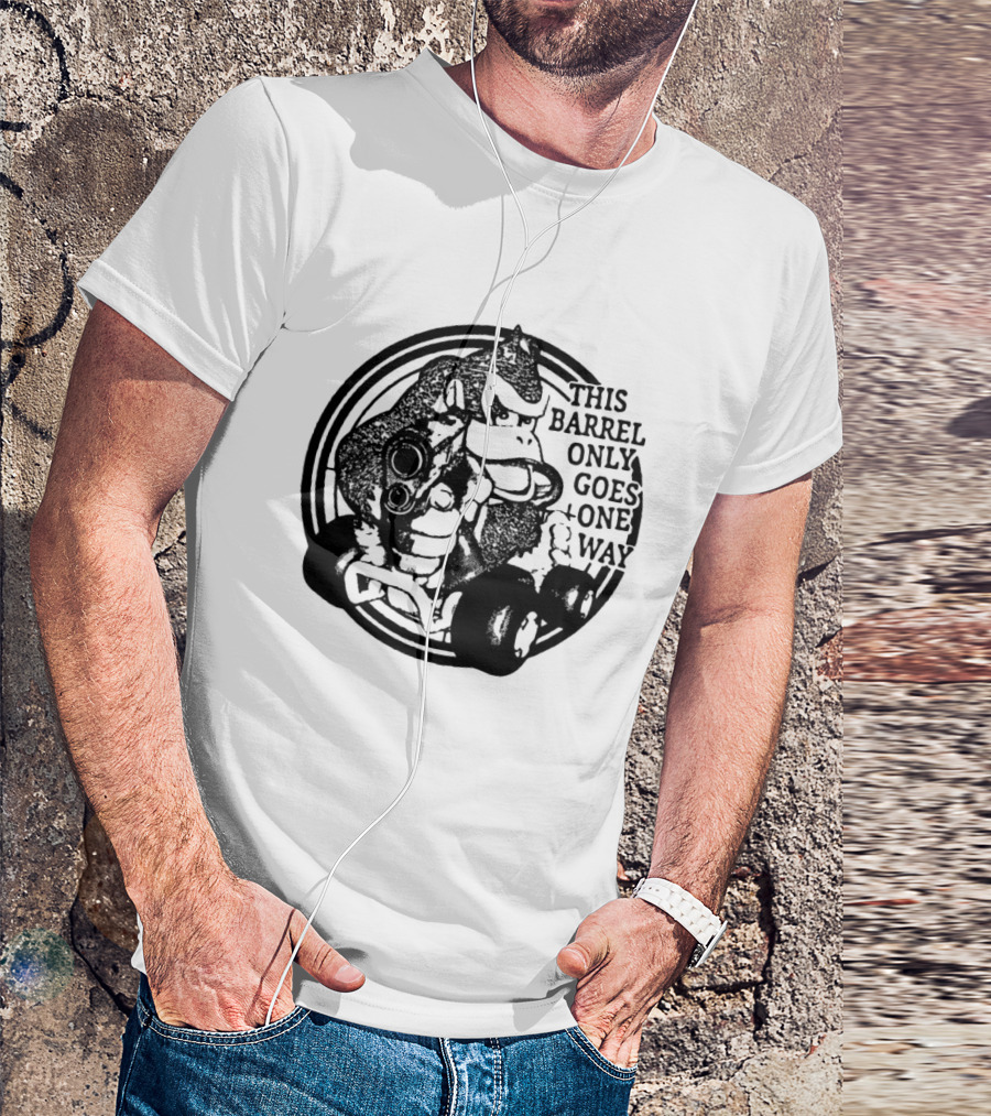 Donkey Kong Country This Barrel Only Goes One Way T-Shirt