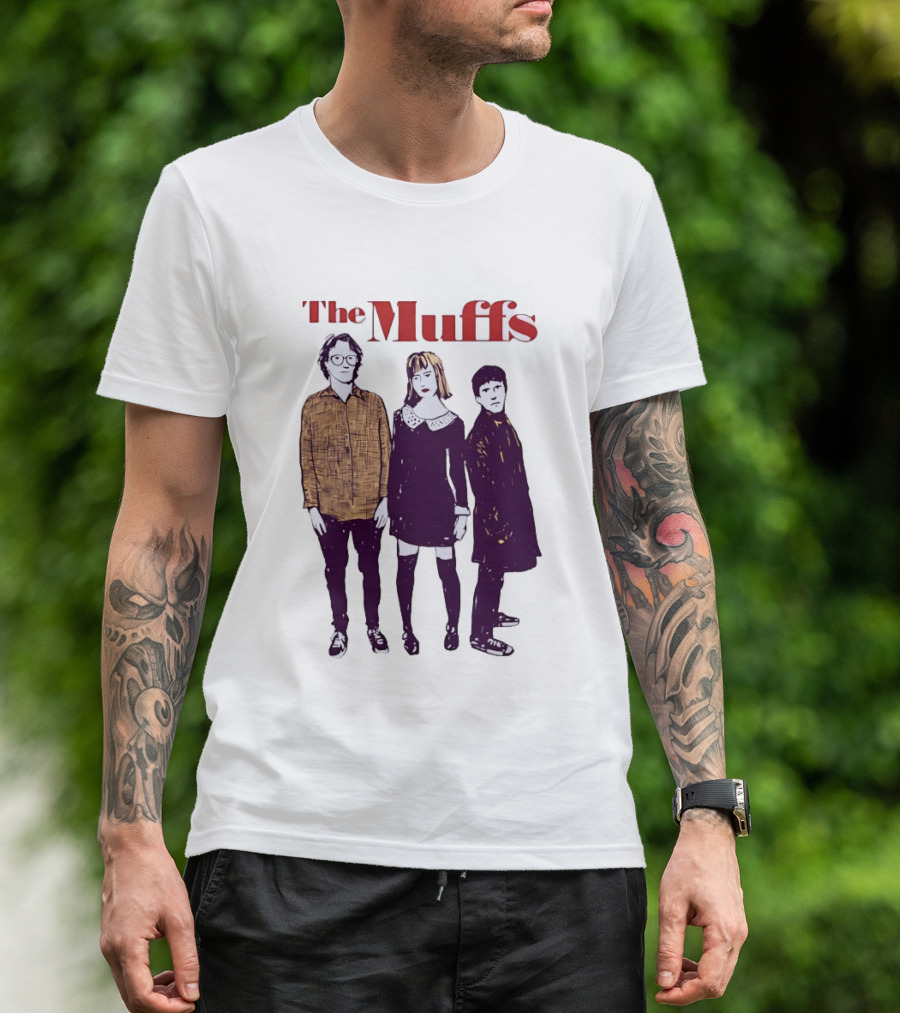 The Muffs Indie Rock Trio Illustrated Concert T-Shirt