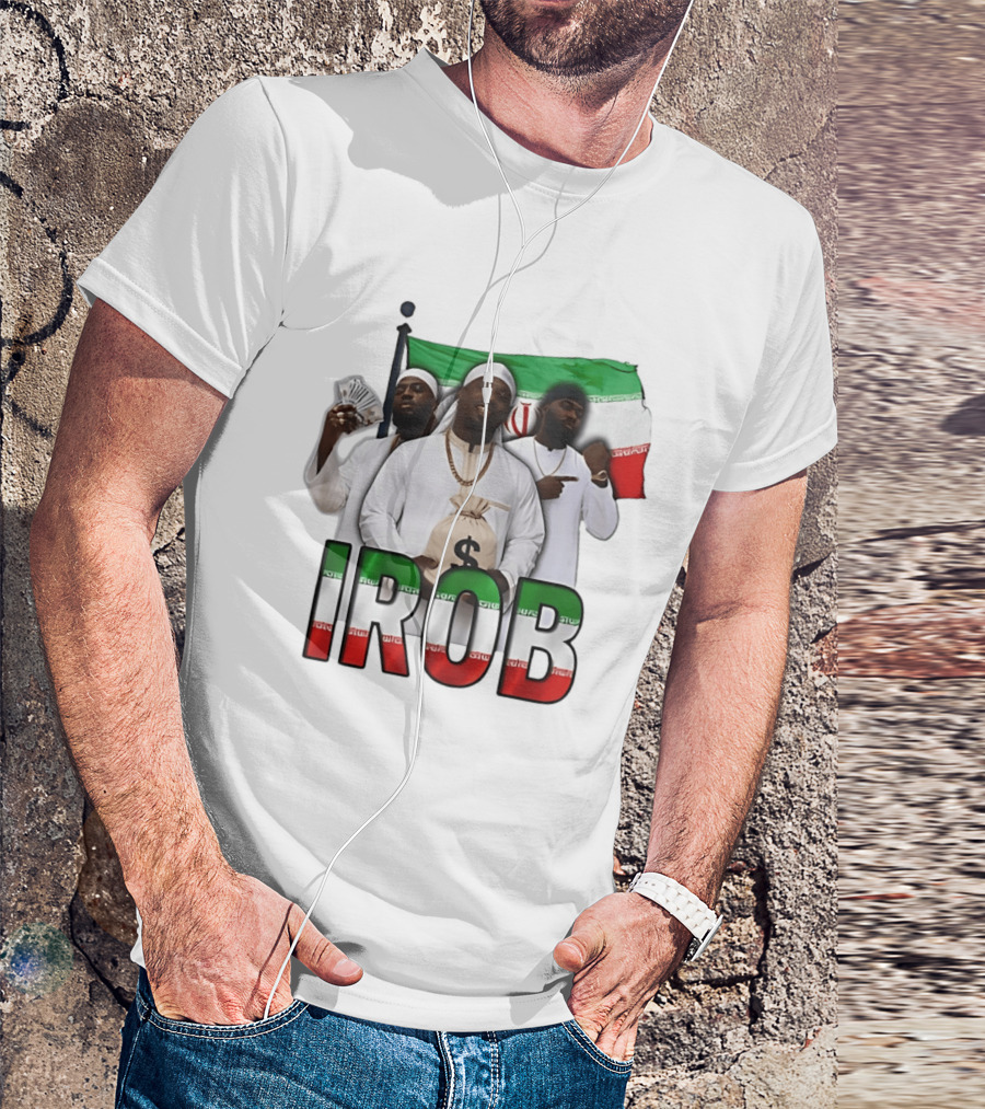Irob Iran Flag Money Bag Trio T-Shirt