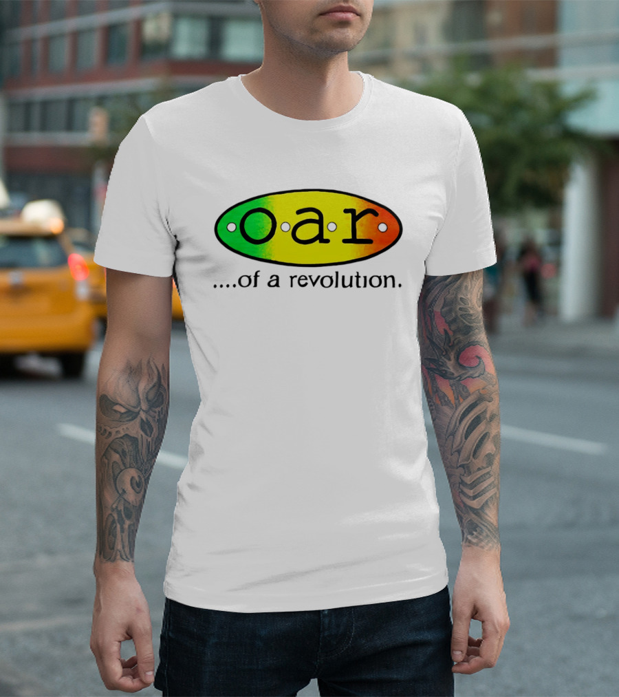 OAR Of A Revolution Gradient Oval Colorful T-Shirt
