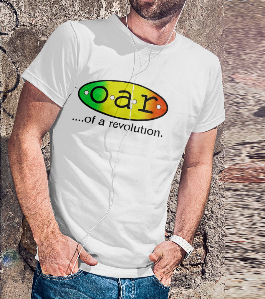 OAR Of A Revolution Gradient Oval Colorful T-Shirt