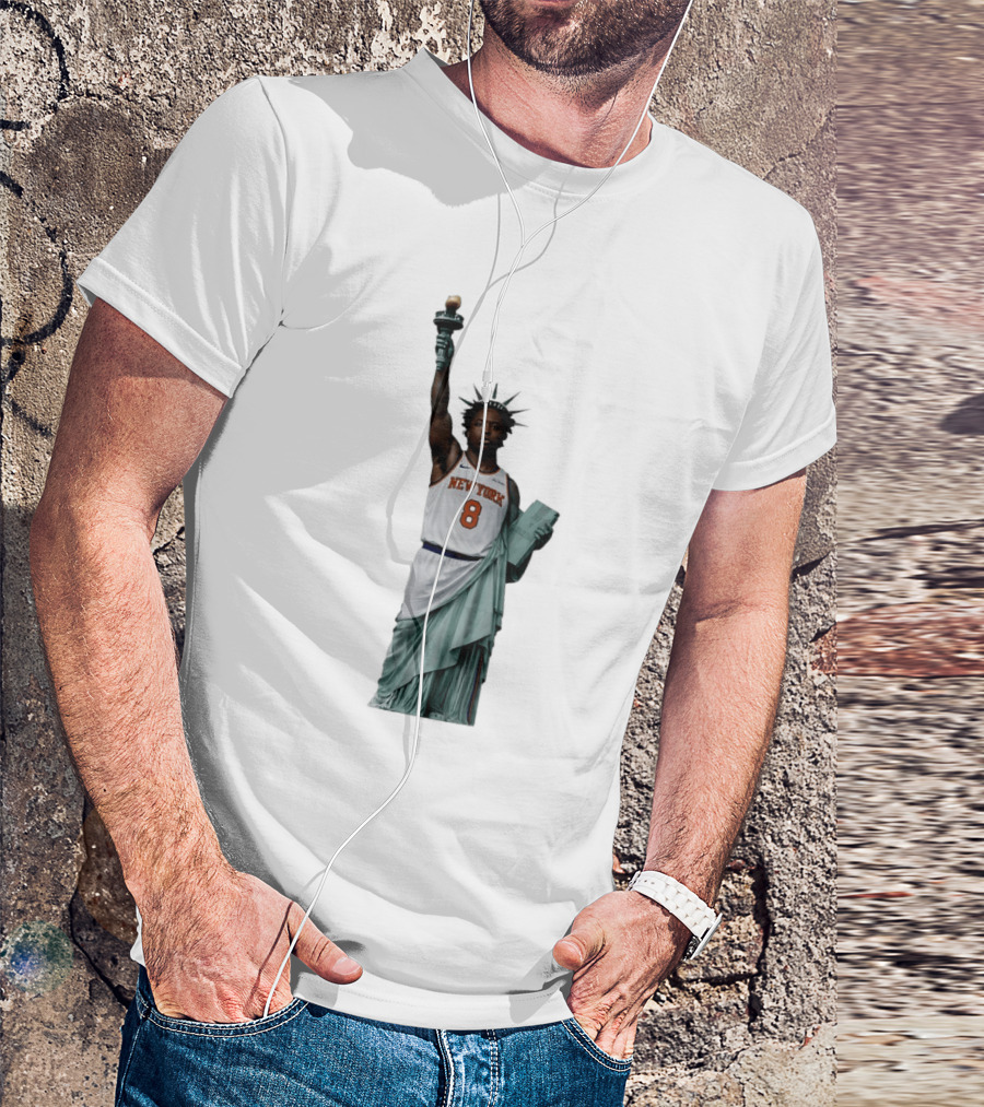 OG Anunoby Statue Of Liberty New York Knicks Basketball 2026 T-Shirt