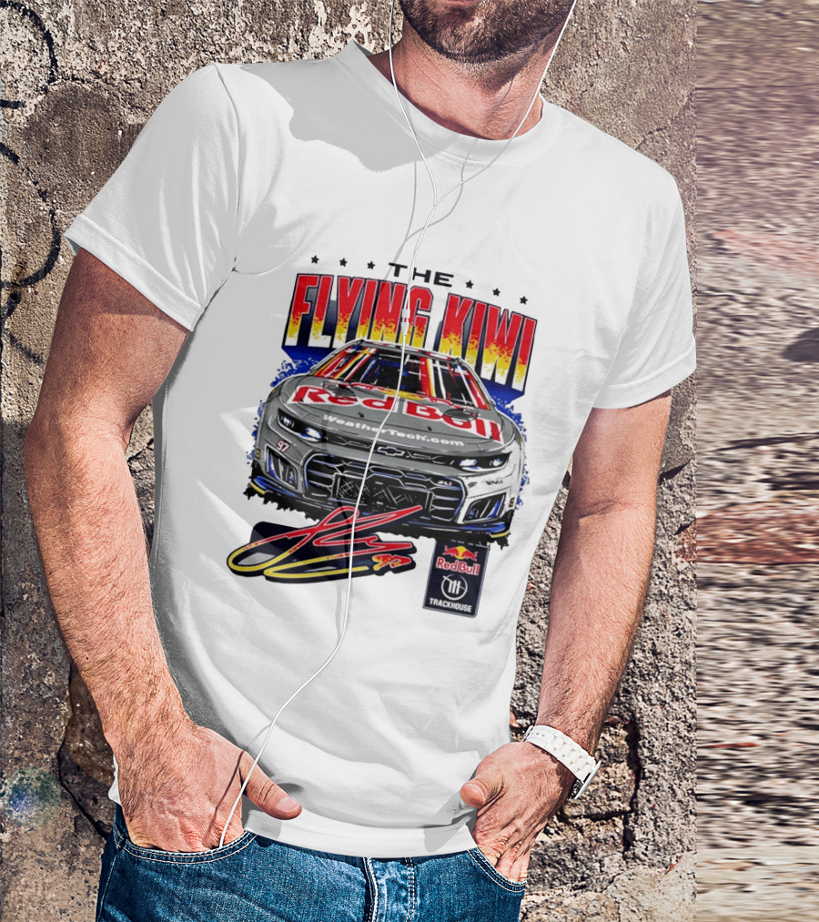 The Flying Kiwi Red Bull WeatherTech No 97 Trackhouse Racing T-Shirt