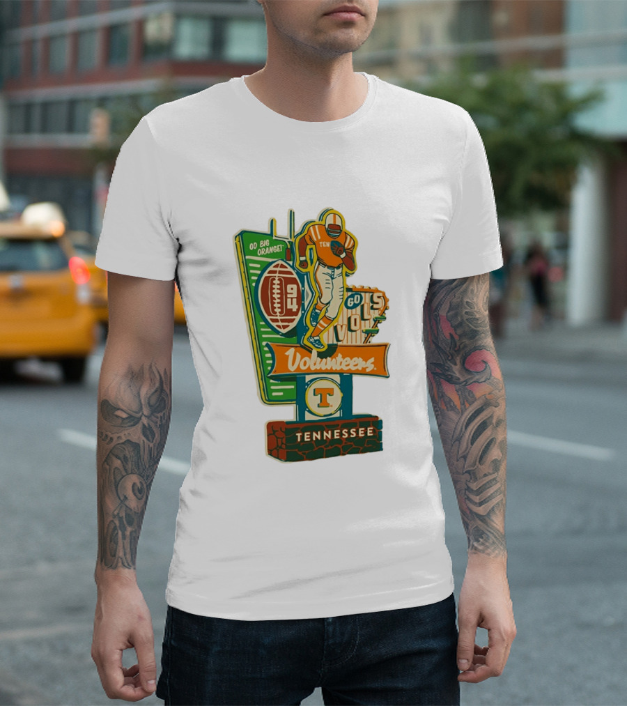 Tennessee Volunteers Football OO Big Orange 94 60s Vols T-Shirt