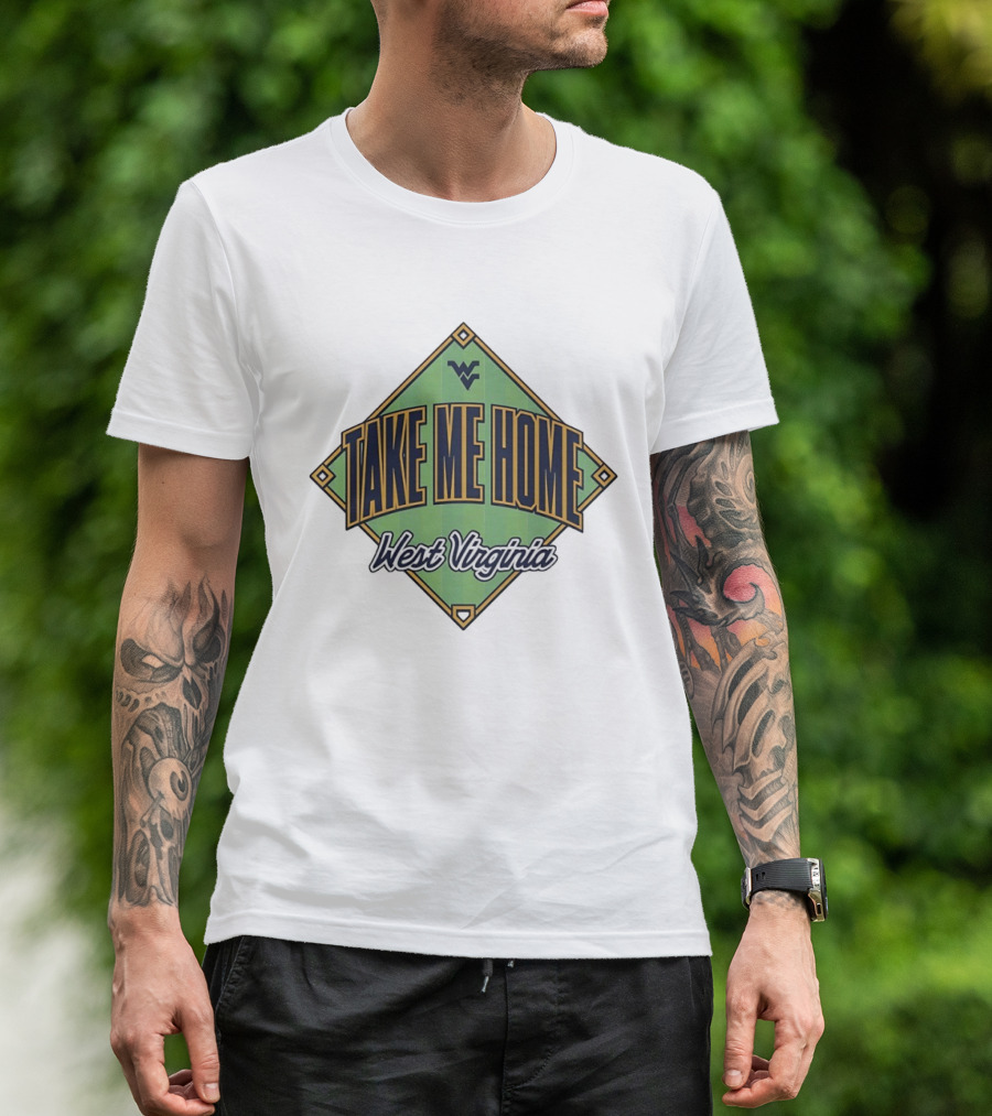 West Virginia Take Me Home Baseball Diamond T-Shirt