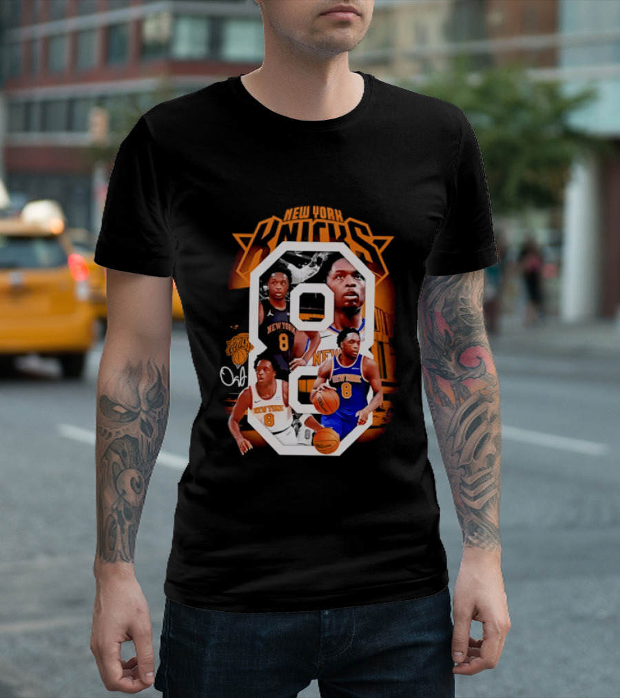 New York Knicks OG Anunoby 8 Basketball Jersey T-Shirt