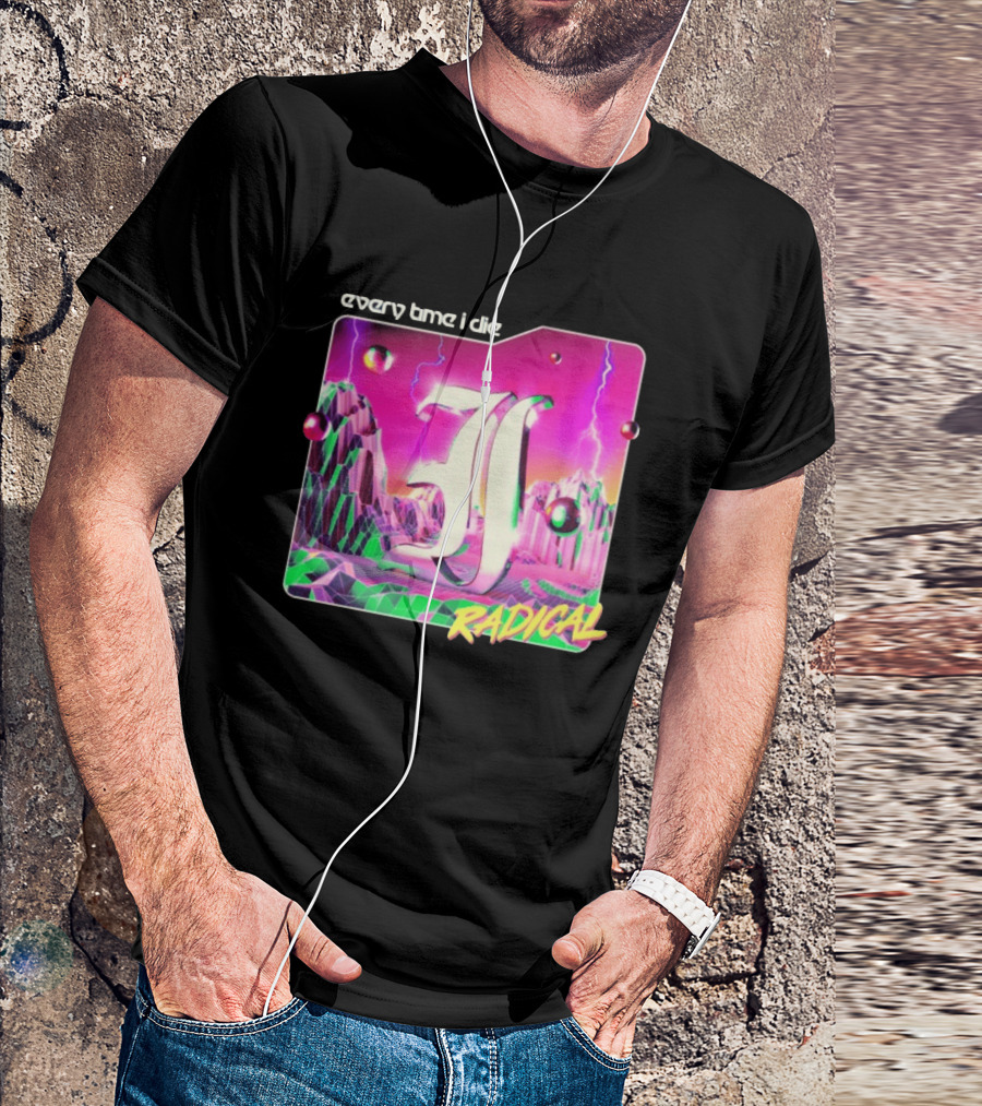 Epitaph Records Every Time I Die Radical Neon 3D Mountains T-Shirt