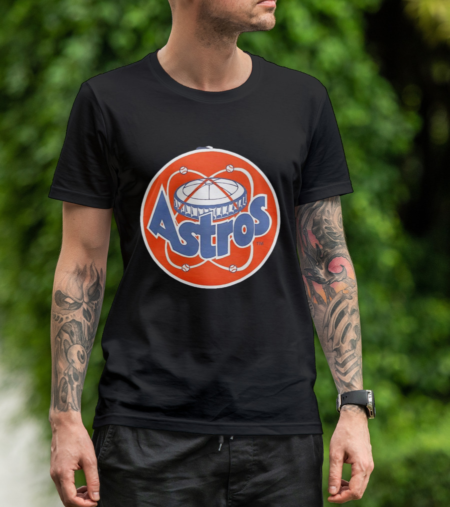 Houston Astros Vintage Astrodome Baseball T-Shirt