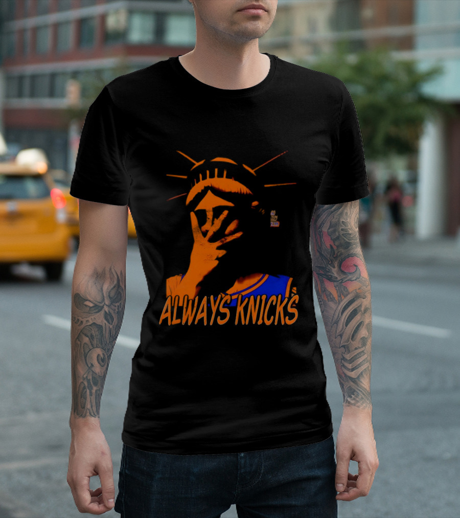 Always Knicks Statue Of Liberty Jalen Brunson New York Knicks NBA 2026 T-Shirt