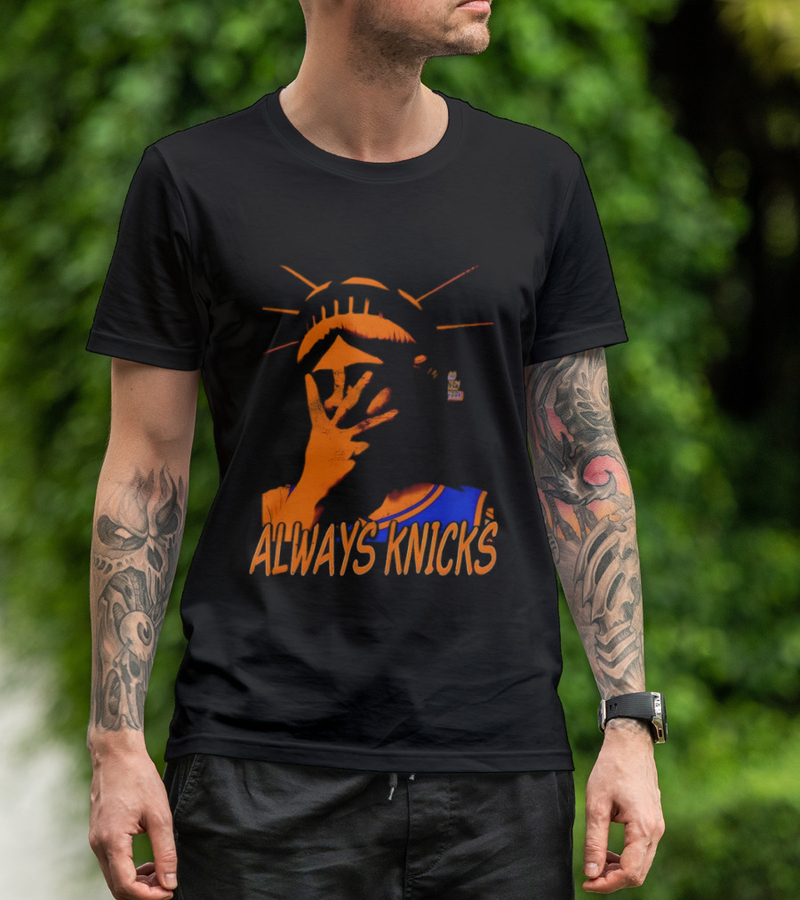 Always Knicks Statue Of Liberty Jalen Brunson New York Knicks NBA 2026 T-Shirt
