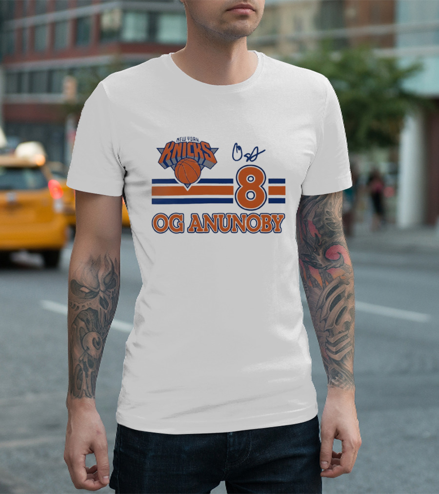 Knicks Basketball OG Anunoby 8 Signature T-Shirt