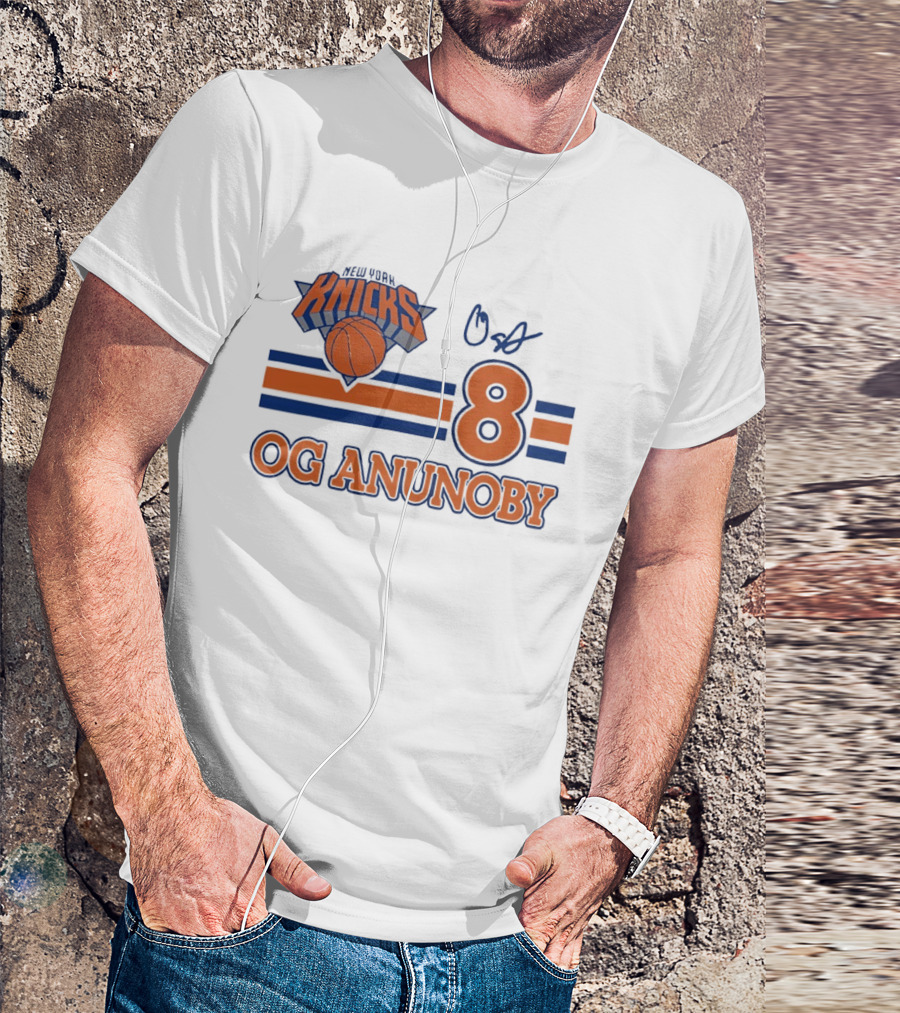 Knicks Basketball OG Anunoby 8 Signature T-Shirt