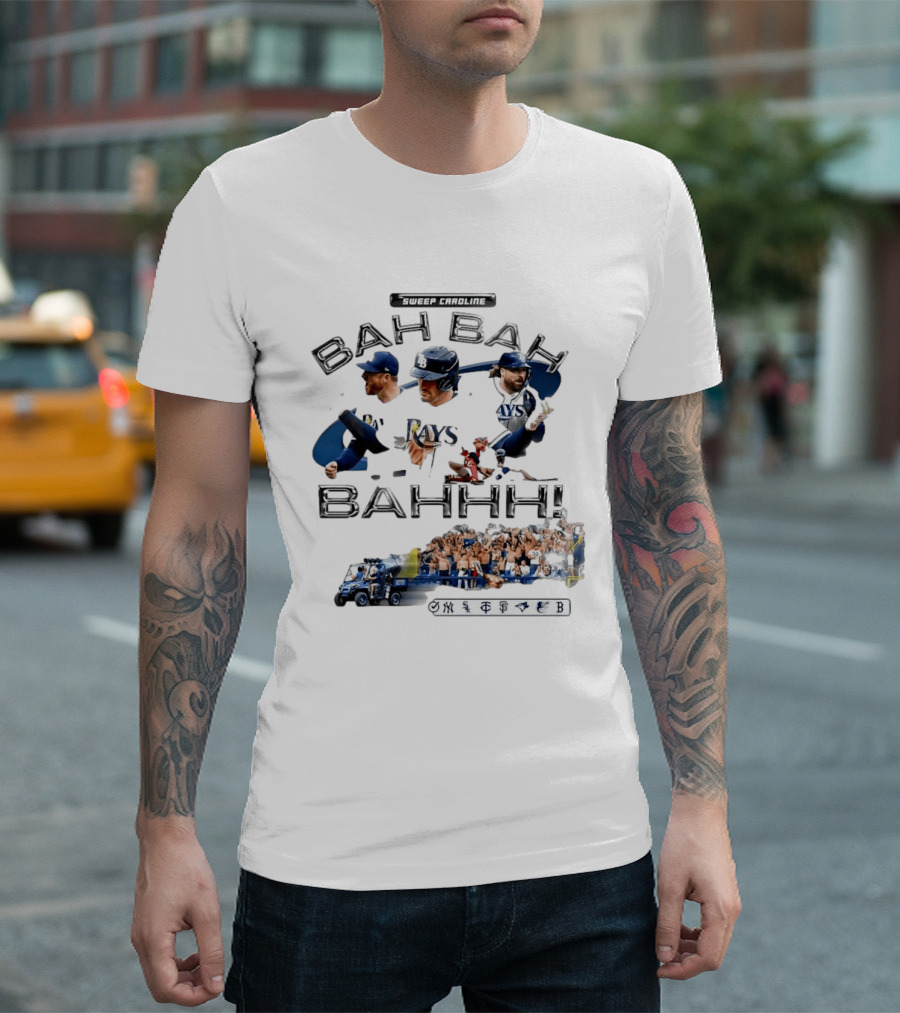 Sweep Caroline Bah Bah Bahhh Tampa Bay Rays Victory Celebration T-Shirt