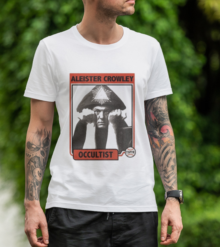 Aleister Crowley Occultist TSPTR Baseball Raglan T-Shirt
