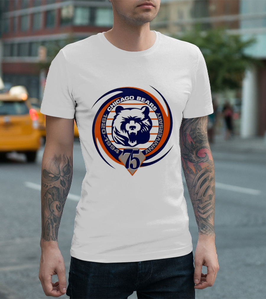 Chicago Bears 75th Anniversary 1920 1994 T-Shirt