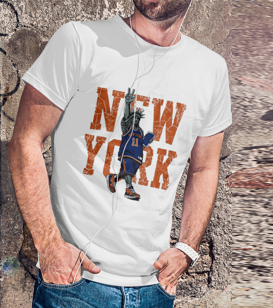 Jalen Brunson New York Knicks NBA Liberty 11 T-Shirt