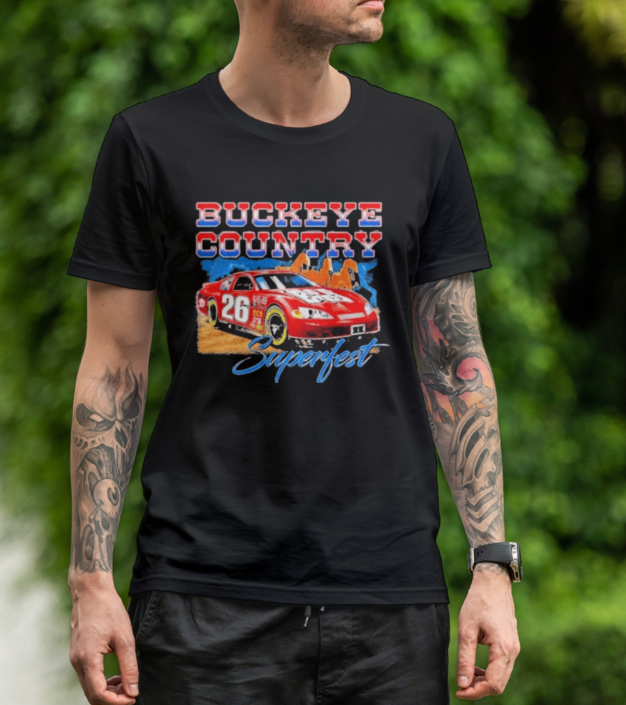 Buckeye Country Superfest 2026 Racing Car 26 T-Shirt